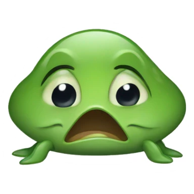  tadpole crying while wearing a suit sticker