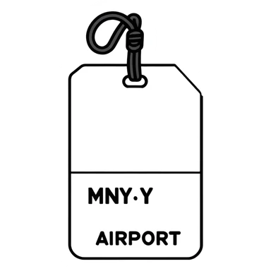 MMY Airport tag  sticker