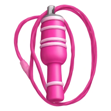 pink jump rope for sports sticker