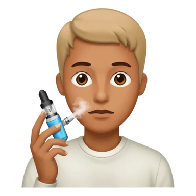 Person craving a vape sticker