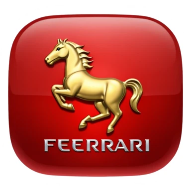 Ferrari logo real sticker