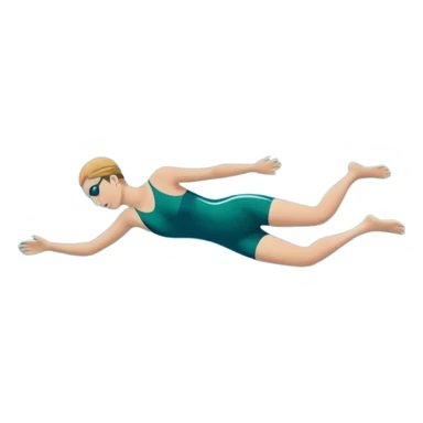 swimming side view in the water lake, with water sticker