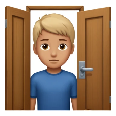 Sartaroshxonaga kirib kelayotgan o'smirin bola u eshikni ochayapti rakurs ichkaridan g'ira shira  sticker