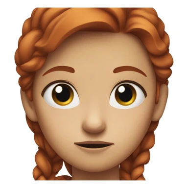 Redhead girl aNnoyed sticker