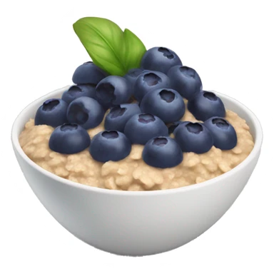 1 oatmeal with blueberry’s on top sticker