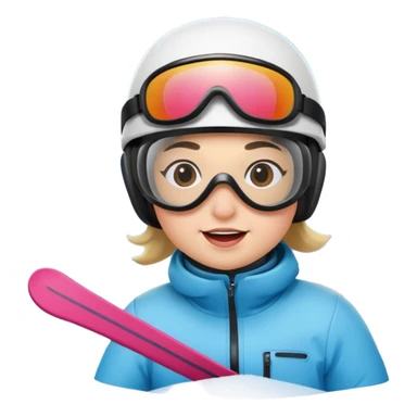 skiing  sticker