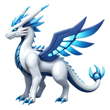 Modern Futuristic Kyurem-reshiram-dialga-Suicune-hybrid, full body sticker