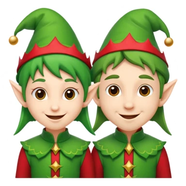 Un par de duendes de navidas sticker