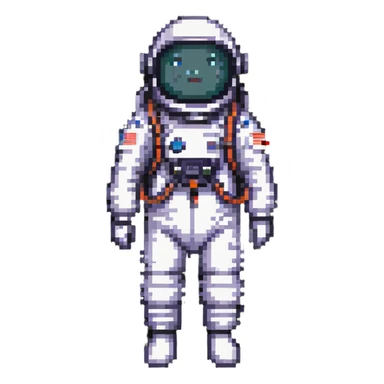 cosmonaut in space suit sticker