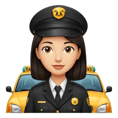  taxi driver woman sticker