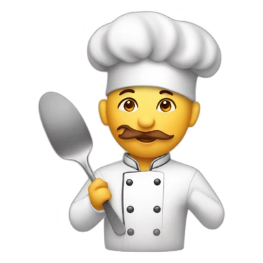 kissing chef sticker