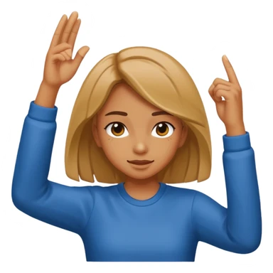 Girl dabbing sticker