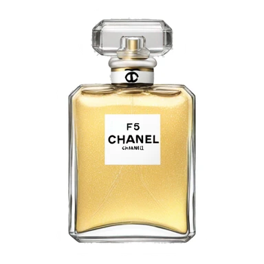 chanel number 5 perfume clear bottle sticker