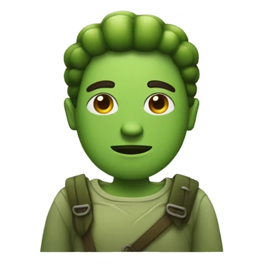 man with pickle costume  sticker