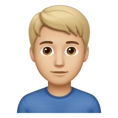 male darkblond hari from riht sticker