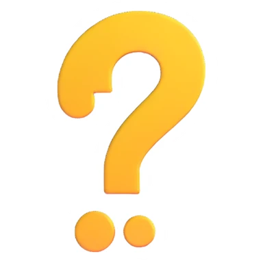 question mark symbol sticker