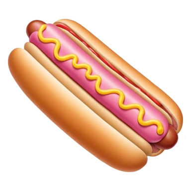 pink hot dog  sticker