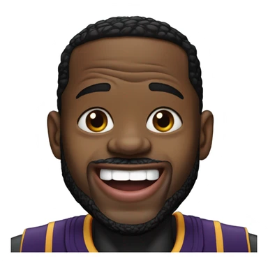 Lebron with his tounge out  sticker