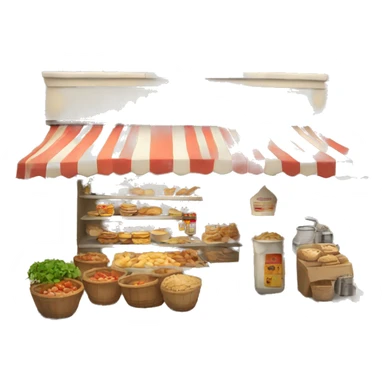 Greek street food shop sticker