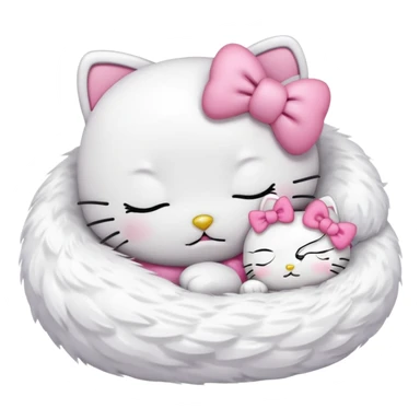 Hello kitty sleeping  sticker