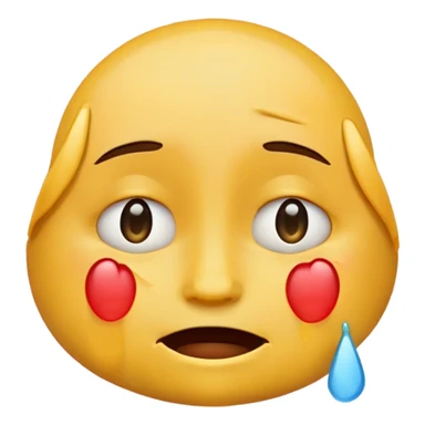 make an emoji with smiling and crying at the same time sticker