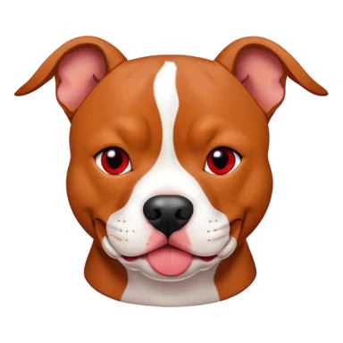 Red nose pitbull small sticker