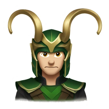 Loki with the horned helmet sticker