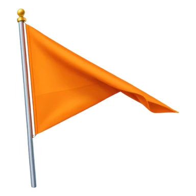 Double triangular orenge Flag sticker