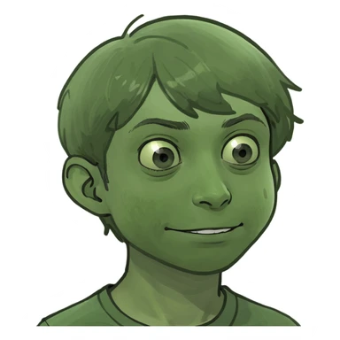 realistic meme of boy sticker