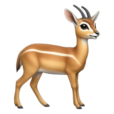 dikdik antelope sticker