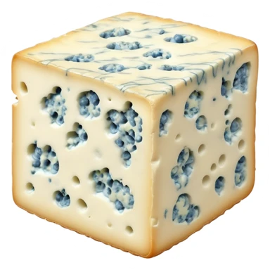Blue cheese with mold veins sticker