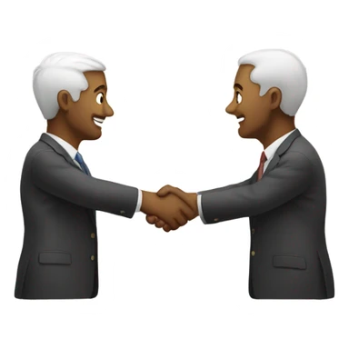 Shake hand sticker