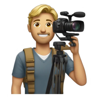 chest videographer sticker