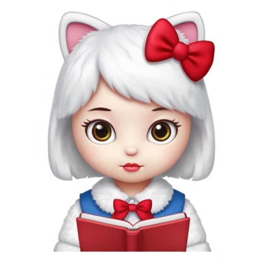 هيلو كيتي تدرس sticker