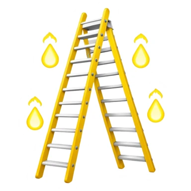 Prompt 1: "You’ve climbed the corporate ladder…"
Graphic: 🪜 Ladder icon (white) glowing upward steps in yellow.
Animation: Ladder rungs light up one by one.
Background: Transparent.
 sticker
