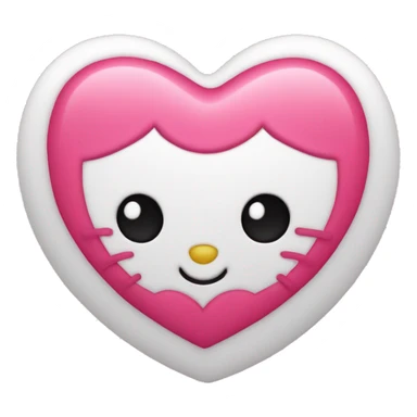 hello kitty heart sticker