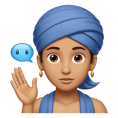 Genie with Speech Bubble saying it is done sticker