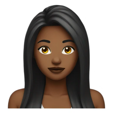 Black baddie sticker