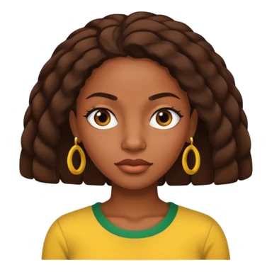 Jamaican woman giving the side eye sticker