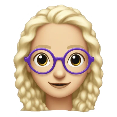Luna lovegood wearing spectrespecs sticker