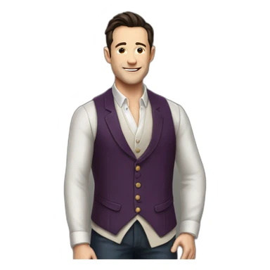 Joseph Gordon-Levitt waistcoat sticker