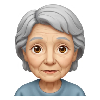 Create an avatar of old woman sticker