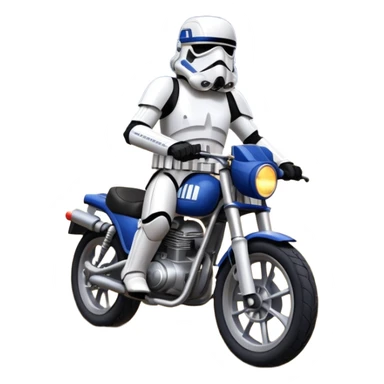 Star Wars storm trooper evil darkly night blue Dirty and dented Local Motors Rally Fighter off road race car hot rod meets 2013 Toyota 86 trophy truck-style basher flying on a dusty road (silver wheels) sticker