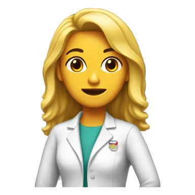 Chica odontóloga  sticker