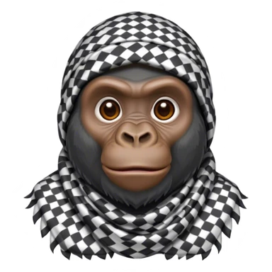 gorilla free palestine sticker