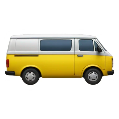 un van jaune qui roule devant la planète terre sticker