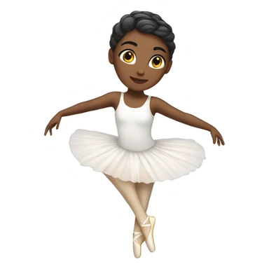 White ballerina sticker