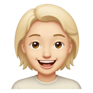 Laughing rolling eyes sticker