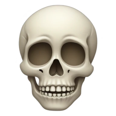 Skull with tear sticker