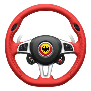 volante de racing de alcantara sticker